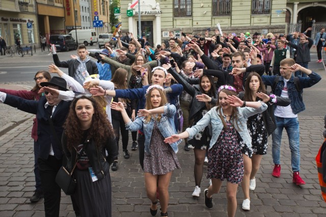 Juwenalia 2019 w Słupsku. Przemarsz studentów przez miasto.