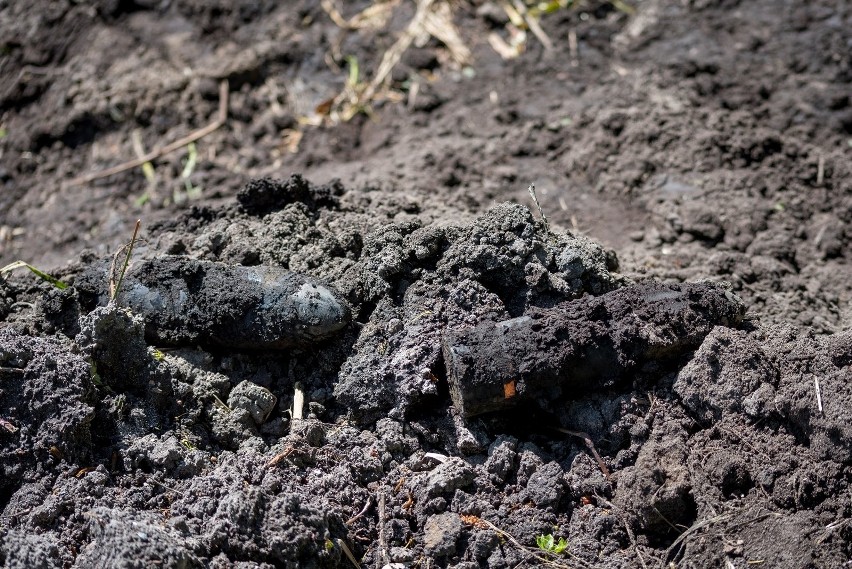 Ciechanowiec. Podczas pogłębiania stawu odkryli 24 niewybuchy (zdjęcia)