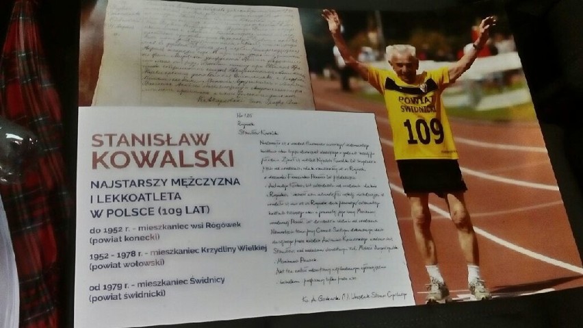 Stanisław Kowalski, który mieszkał w powiecie koneckim, ma 109 lat. Jest najstarszym biegaczem w Europie i być może na świecie [ZDJĘCIA]