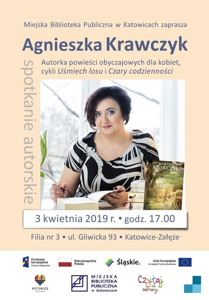 Agnieszka Krawczyk w Katowicach: spotkanie z pisarką powieści obyczajowych i kryminałów będzie w bibliotece