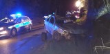 Groźny wypadek w miejscowości Pisary w powiecie opatowskim. Dwie osoby zostały ranne