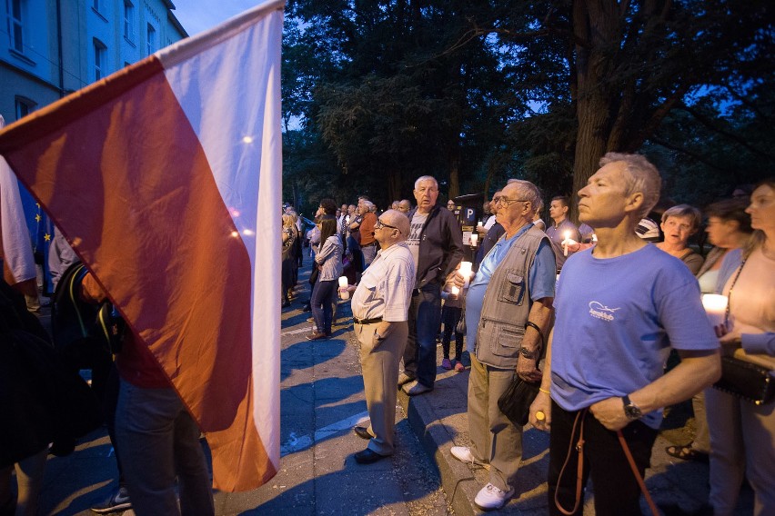 Demonstracja przed słupskim sądem