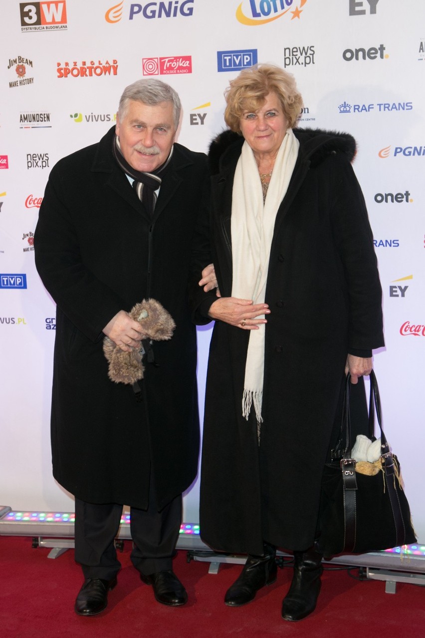 Bal Mistrzów Sportu. Na zdjęciu: Jerzy Engel z żoną