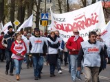 Pikieta Solidarności w Białogardzie. Przyjechało około 250 związkowców
