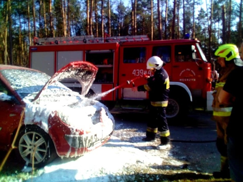 Pożar samochodu w Radoszycach [ZDJĘCIA]             