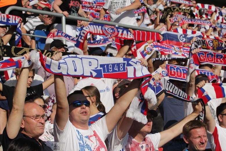 26.07.2019. Kibice na meczu Górnik Zabrze - Zagłębie Lubin....