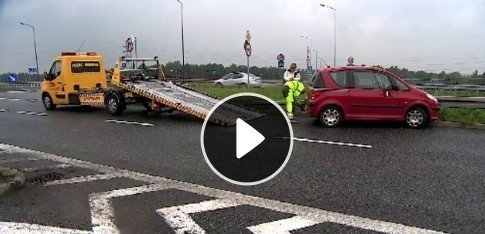 Karambol na autostradzie A4 w Zabrzu