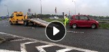 Karambol na autostradzie A4 w Zabrzu WIDEO Rozlała się ropa. Doszło do dwóch kolizji