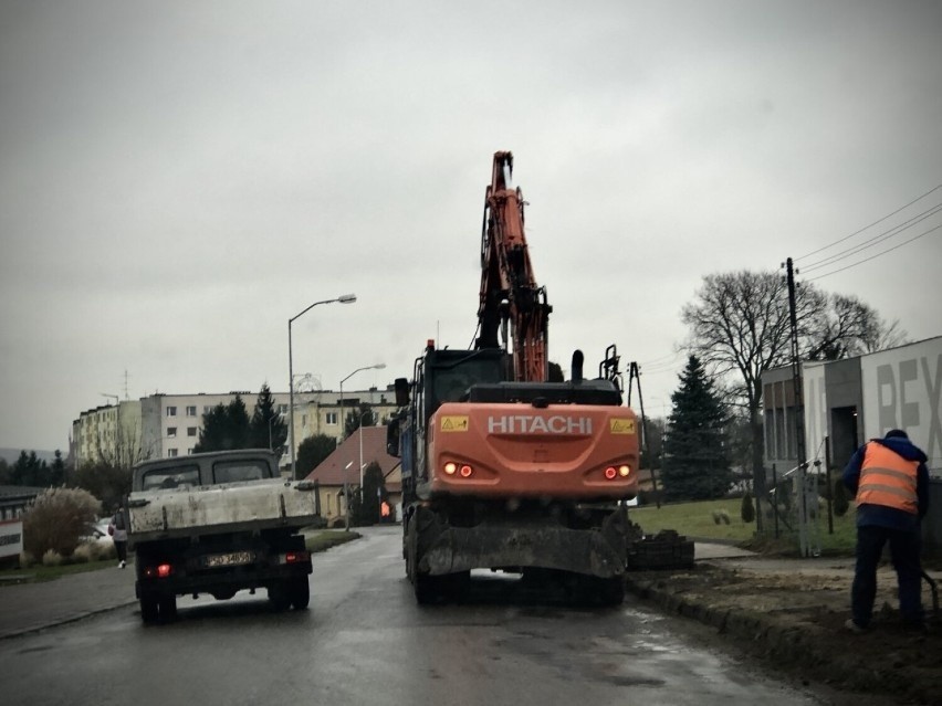 Gazociąg kładziono między innymi przy ulicy Sobieskiego w...