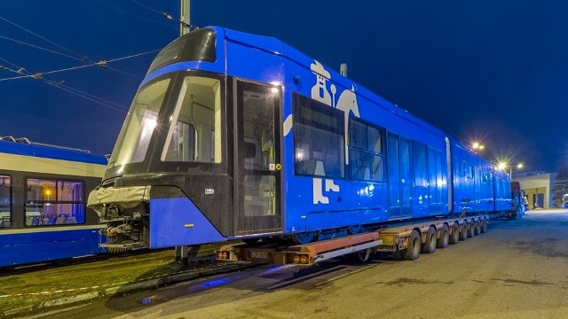 Do Krakowa dotarł 25 tramwaj typu Lajkonik.