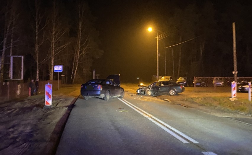 Ostrołęka. Wypadek na ulicy Stacha Konwy, 10.01.2023. Zdjęcia