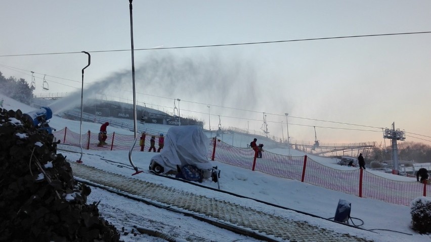 Prawdziwa zima - jest już śnieg na stoku Malta Ski