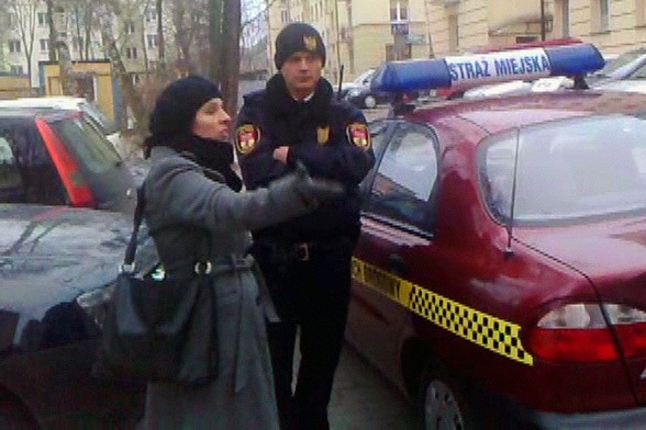Interwencja strażników miejskich przy ulicy Kalinowskiego