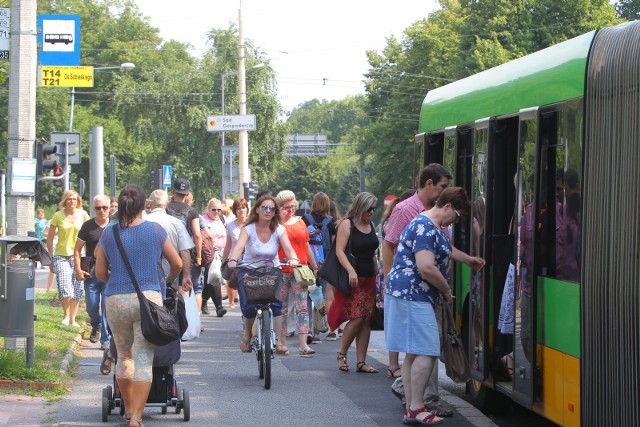 W czasie długiego weekendu zapomnijmy o jeździe na pamięć - obowiązywać będą zmiany w rozkładzie jazdy! Autobusy i tramwaje będą w sobotę kursowały według sobotniego rozkładu jazdy. Z pewnym wyjątkiem – z powodu akcji „Poznań za pół ceny” linie 0 i 100 jeżdżą z podwójną częstotliwością. Podobnie będzie w niedzielę – i tutaj także będzie wyjątek. Wszakże teraz przypada dzień bez zakazu handlu. Zatem z okazji akcji „Poznań za pół ceny” linie 0 i 100 będą woziły pasażerów z podwójną częstotliwością.