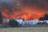 Pożar składowiska odpadów w Grabowie wciąż nieopanowany. Z ogniem walczy już 51 zastępów straży pożarnej