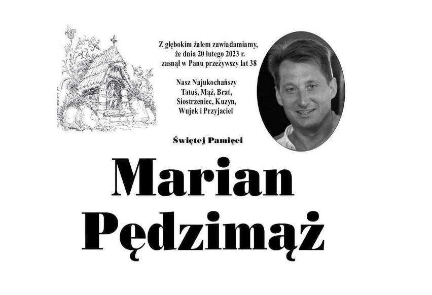 Pogrzeb Mariana Pędzimęża odbędzie się w sobotę 25 lutego...