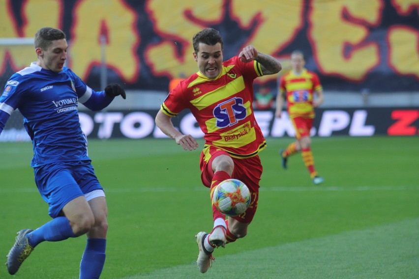 Totolotek Puchar Polski: Jagiellonia Białystok - Miedź Legnica 2:1. Jaga zagra na Narodowym (WYNIK, RELACJA, ZDJĘCIA, PUCHAR POLSKI 2019)