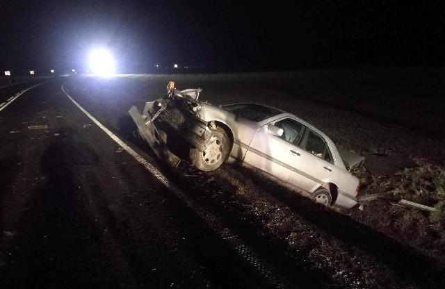 Wypadek na DK11 pod Byczyną.