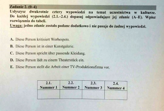 JĘZYK NIEMIECKI NOWA MATURA CO BYŁO NA EGZAMINIE 12.05.2016...