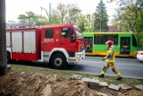 MPK Poznań: Samochód wjechał na torowisko na ul. Grunwaldzkiej. Nie jeździły tramwaje