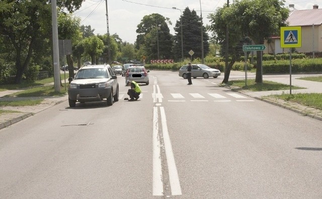 Potrącenie w Mońkach.