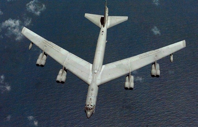 Jedną z atrakcji tegorocznych międzynarodowych pokazów lotniczych ma być amerykański bombowiec strategiczny dalekiego zasięgu B-52 Stratofortress.
