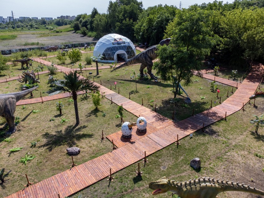 Dinoworld w Krakowie. Park rozrywki z dinozaurami otwarty. W weekend będą dodatkowe atrakcje