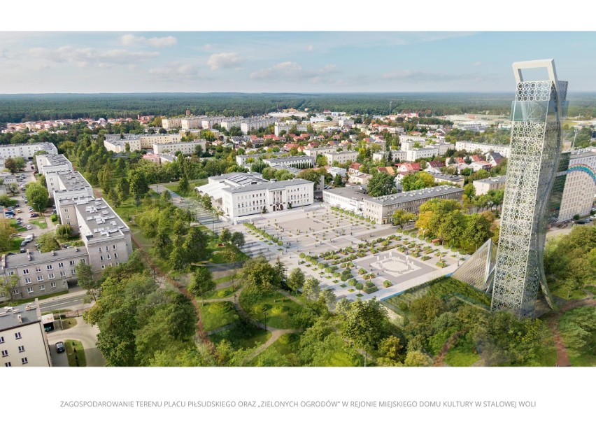 Nowa Stalowa Wola. Nowatorska koncepcja centrum miasta i bardzo odważny projekt. Zobaczcie wizualizacje