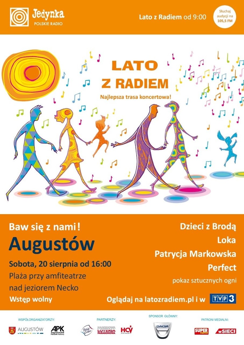 Lato z Radiem w Augustowie już 20 sierpnia. Zagrają m.in. Perfect i Patrycja Markowska