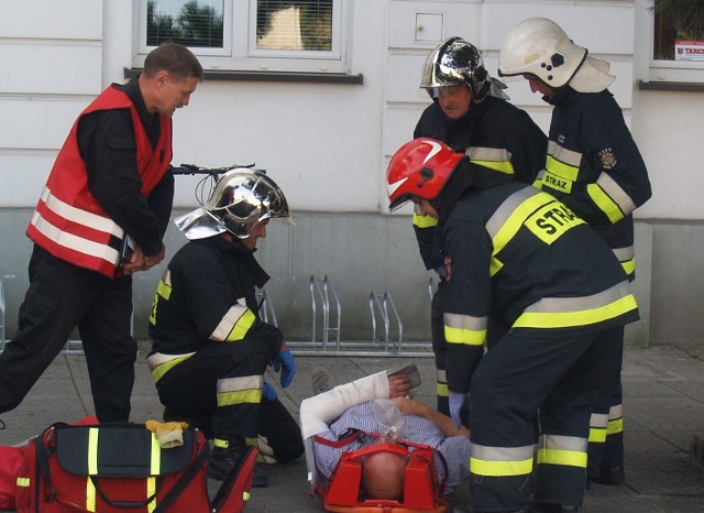 Ostrołęka. Ewakuacja ratusza i starostwa powiatowego, 28.08.2019