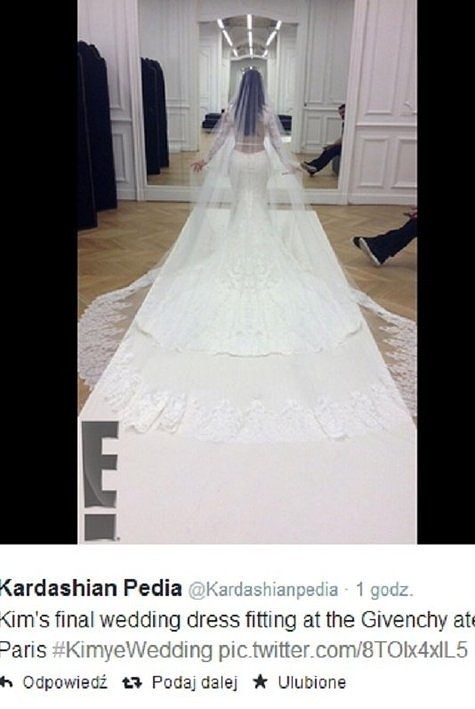 Suknia ślubna Kim Kardashian!...