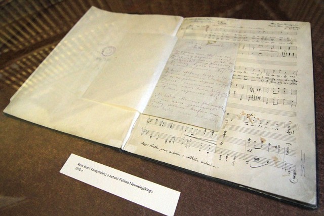 Rękopis tekstu "Roty" i kompozycji do słów pieśni