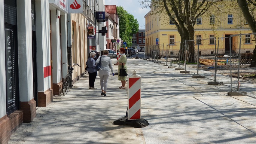 Plac Żeromskiego w trakcie remontu.