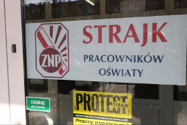 Strajk nauczycieli w Białymstoku