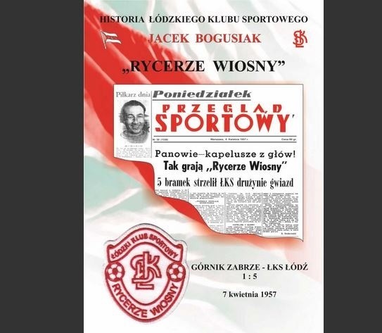 skan programu meczowego  ŁKS - Górnik Zabrze  z 07.04.1957...