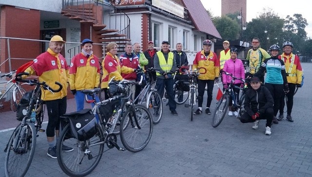 W zlocie uczestniczyła też grupa turystów rowerowych z PTTK w Kruszwicy