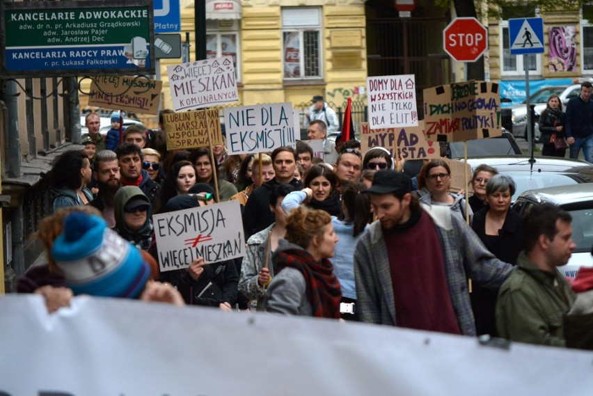 Lublin: Pikieta w obronie praw lokatorów (ZDJĘCIA)