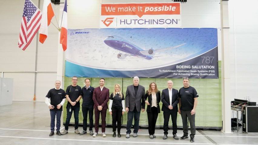 Łódzki Zakład Hutchinson rozpoczyna produkcję części dla Boeinga!                      