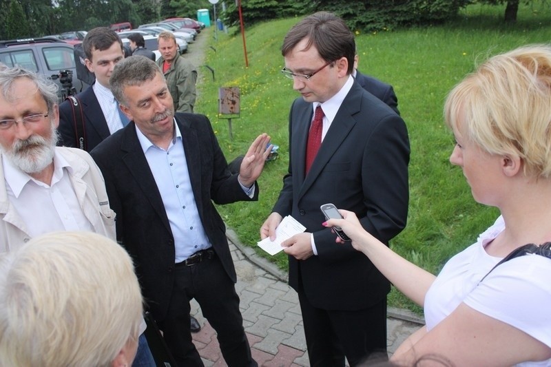 Zbigniew Ziobro w czasie konferencji "Stop dla likwidacji...