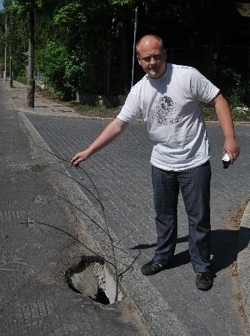 Ubytek głęboki jest na ponad 1,5 m.