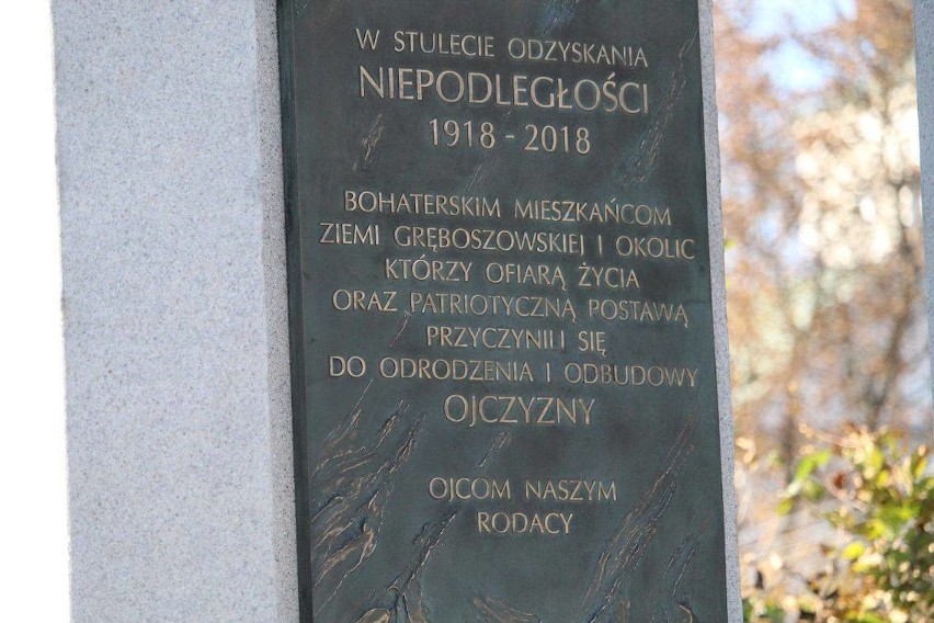 Gręboszów: odsłonięto pomnik na 100. rocznicę odzyskania Niepodległości [ZDJĘCIA]