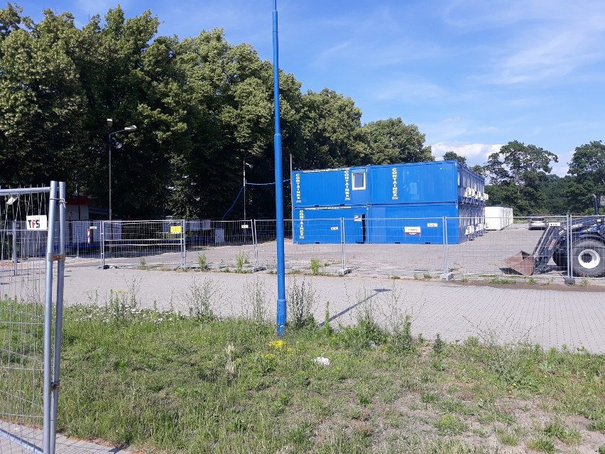 Budowa nowego stadionu Pogoni Szczecin - stan na 18 czerwca.