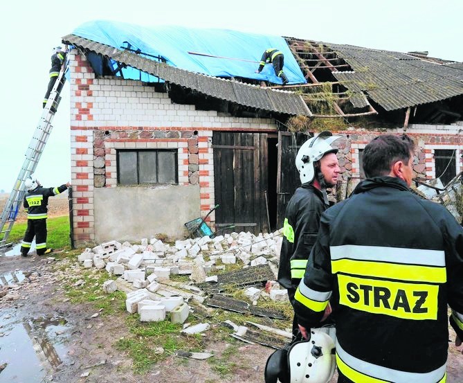 W gminie Grabica w Piotrkowie Trybunalskim wichura zerwała...