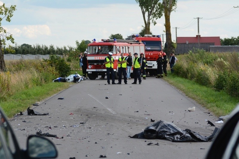 Wypadek w powiecie opatowskim. Nie żyje dwóch motocyklistów