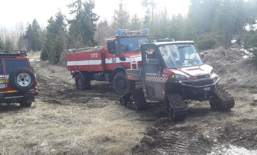 Tatry. Susza daje się we znaki, duży pożar lasu po słowackiej stronie gór