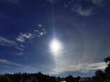 Słoneczne halo i iryzacja na Kaszubach! Zobaczcie niezwykłe zjawisko na niebie w okolicach Kościerzyny