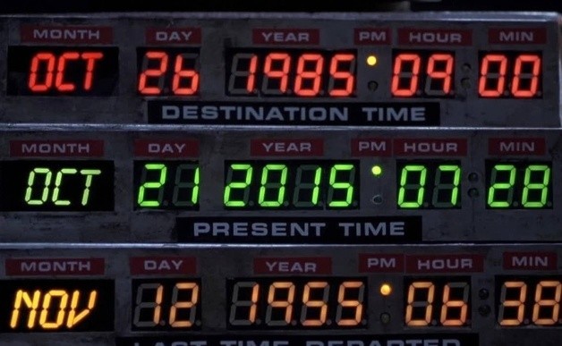 21 października 2015 roku. To właśnie do tego dnia w przyszłości Marty McFly przeniósł się swoim wehikułem czasu. Wylądował o godz. 16.28.