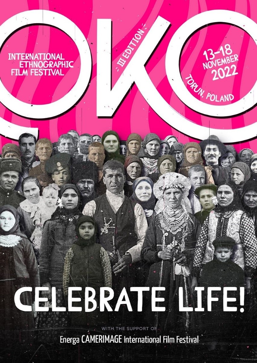 Plakat promujący festiwal "OKO"