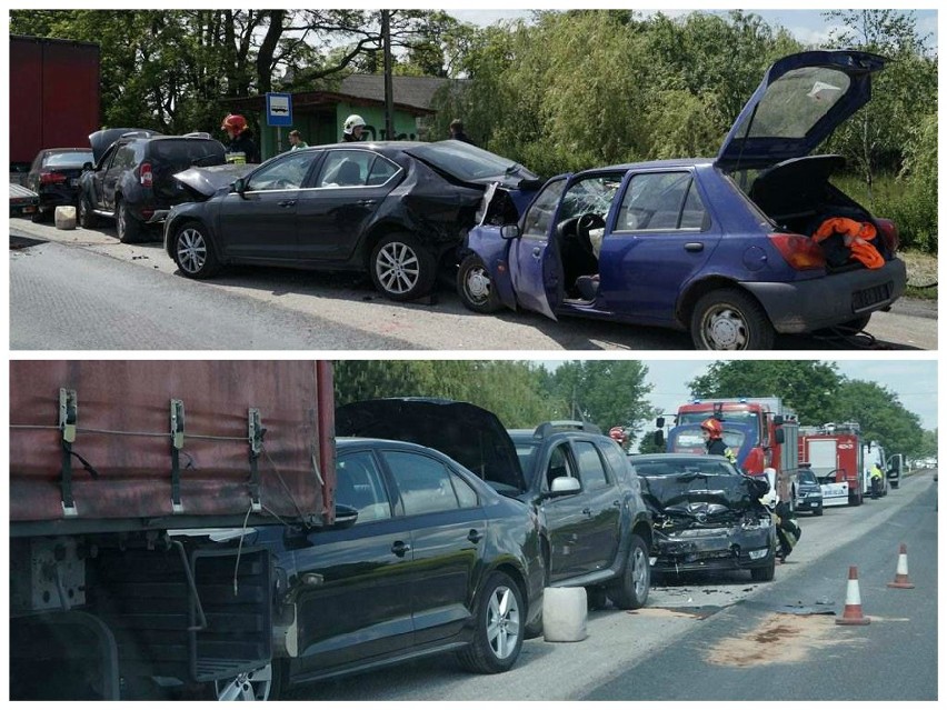 Wypadek w Jaksiczkach koło Inowrocławia.