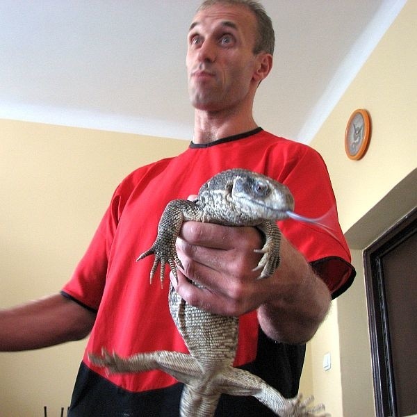Na początku wszyscy myśleli, że znalazłem warana wielkości krokodyla - opowiada Adam Falatus.